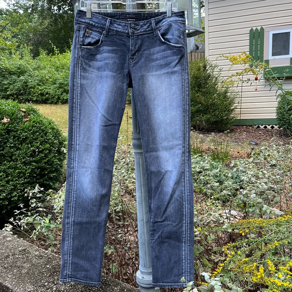 Hudson distressed blue denim jeans